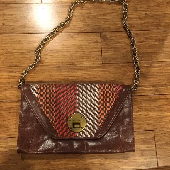 Elliot Lucca leather clutch or shoulder bag - Picture 5 of 7